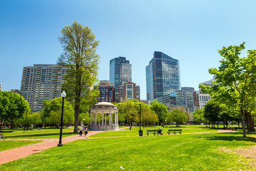 Boston Public Garden in Massachusetts