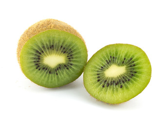 Fototapeta na wymiar Kiwifruit white background
