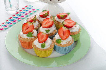 Strawberry muffins