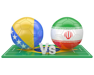 Fototapeta premium Match du groupe F , coupe du monde 2014