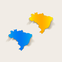 realistic design element: brazil