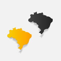 realistic design element: brazil