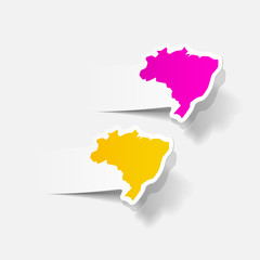 realistic design element: brazil