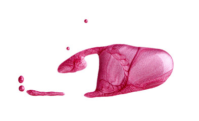 Blots of pink nail polish