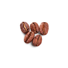 Coffee beans isolated on white background