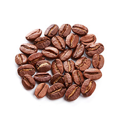 Coffee beans isolated on white background