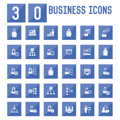 30 Business,Human resource icons,vector