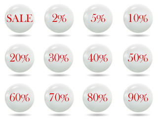 Big Sale White Tags with Sale Various Percent