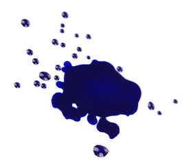Naklejka premium Ink blot, isolated on white