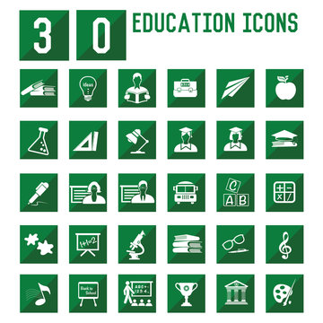 30 Education icons,vector
