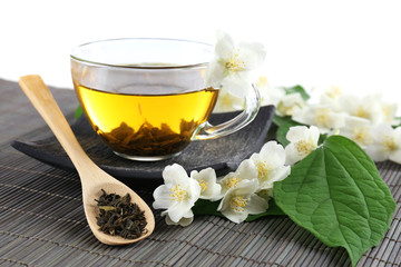 Jasmine tea on table