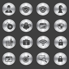 Virus computer and Security computer icons,vector
