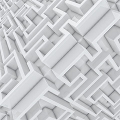 3d labyrinth, concept