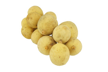 Longkong sweet fruit isolated