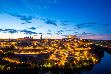 Toledo Cityscape at dusk