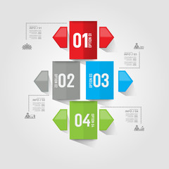 Modern design for business infographic