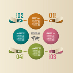Modern design for business infographic