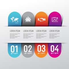 Modern design for business infographic