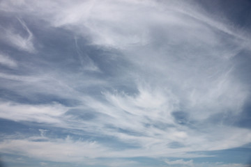 white clouds on blue sky.