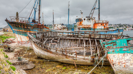 Old Decaying Wooden Boats