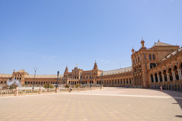 Fototapeta na wymiar Plaza de Espana in Sevilla, Spain