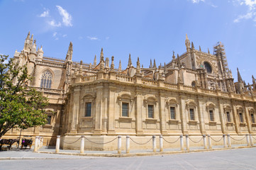 Obraz premium The cathedral in Sevilla, Spain