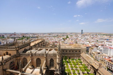 Fototapeta na wymiar Cityscape in Sevilla, Spain