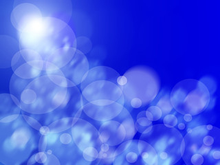 Abstract blue circular bokeh background