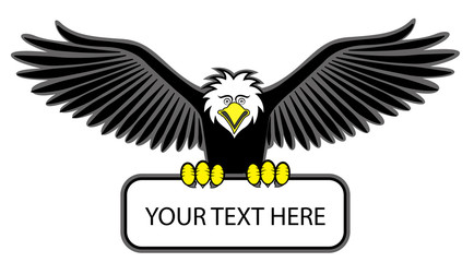 eagle grip the blank sign