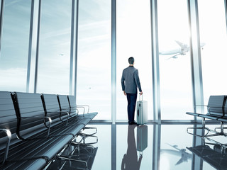 businessman at airport