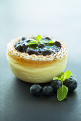 cheesecake aux myrtilles