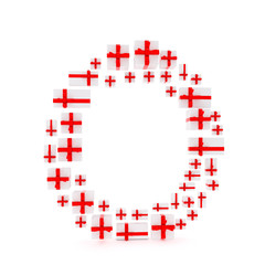  letter made of gift boxes