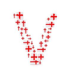 letter made of gift boxes