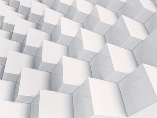 White cubes Background