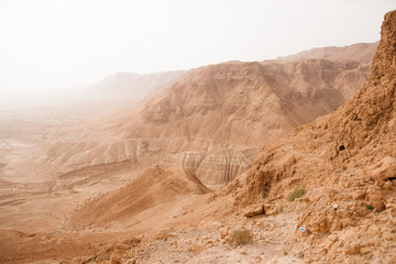 Fototapeta na wymiar Stone judean desert near dead sea