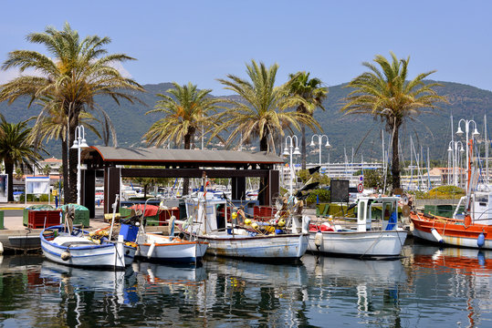 Port of Cavalaire-sur-Mer in France