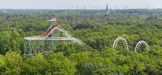 View on a rollercoaster