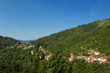 Fototapeta na wymiar panoramic countryside Tercesi