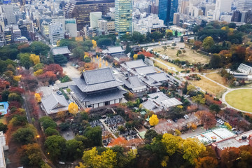 Fototapeta na wymiar Zojoji Temple in Tokyo