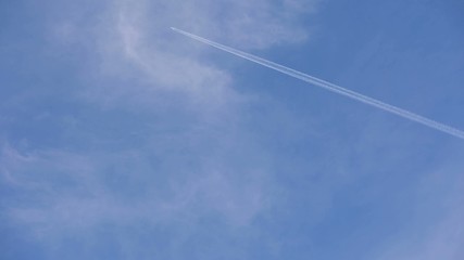 Airplane in the sky