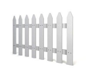 White fence