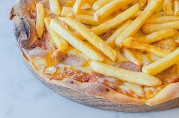 French fries Pizza