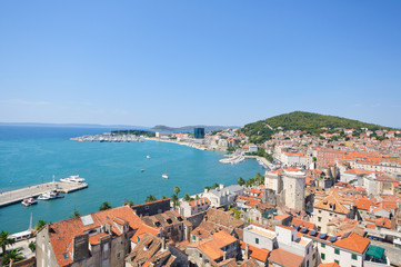 Fototapeta na wymiar Cityscape of Split in Croatia