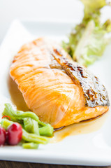 Salmon teriyaki
