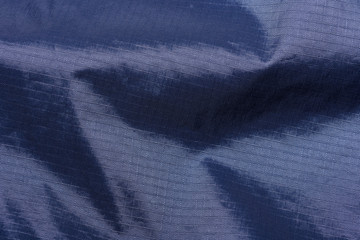 Close-up detail of nylon ripstop waterproof material