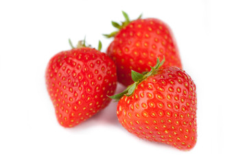 Strawberries berrys on white background
