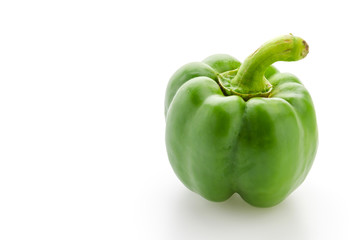 Green pepper isolated on white
