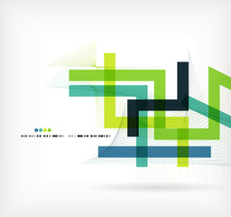 Straight lines business colorful template