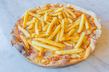 French fries Pizza
