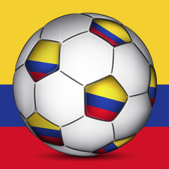 Obraz premium Columbia soccer ball, vector